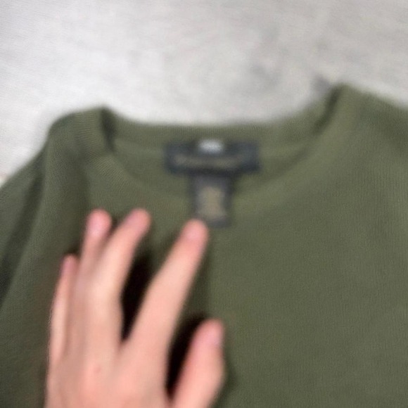 banana, republic, green striped sweatshirt, size large boxy - Picture 3 of 6